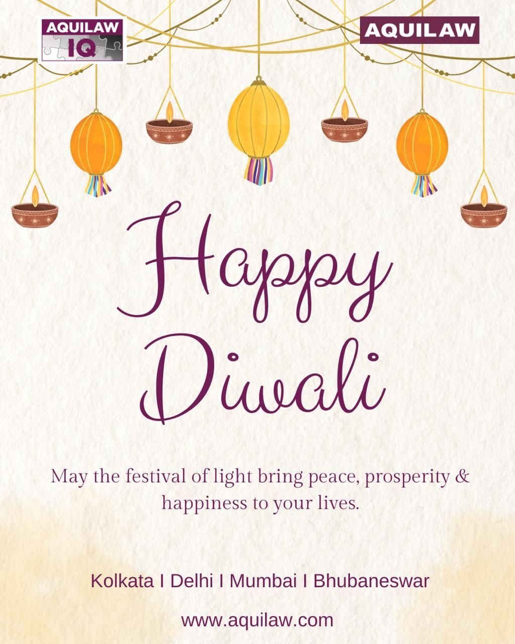 AQUILAW’s Diwali Puja & celebrations across offices !