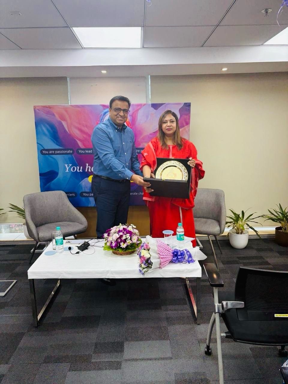 Our Managing Partner, Sucharita Basu was invited as Guest Speaker at EY Kolkata in celebration of their Women’s Day / Week 2025. Mr Harish Agarwal conducted a fire side chat with Ms Basu and they ensured that the EY team is engaged and motivated.