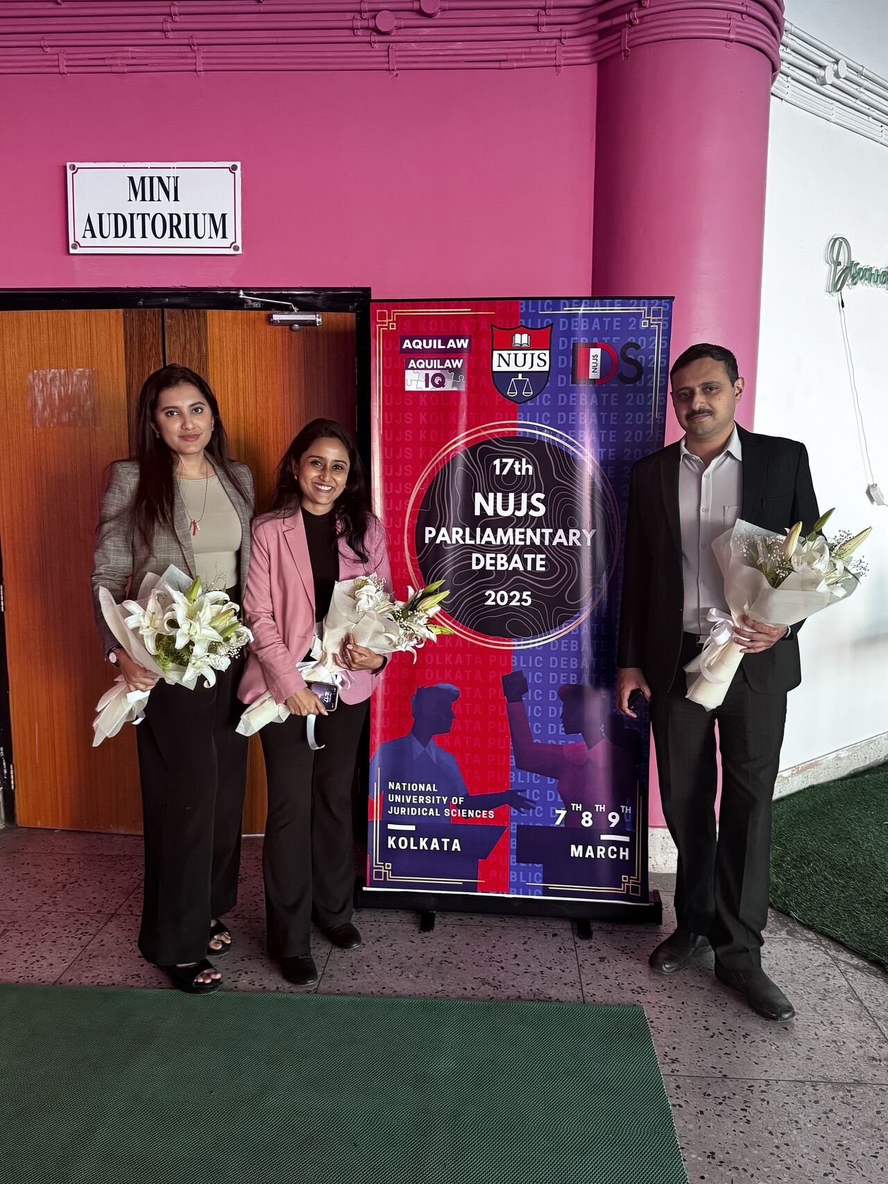 Soumya Banerjee, Partner was the guest of honour at the event. He is also an alumni of the first batch of NUJS.