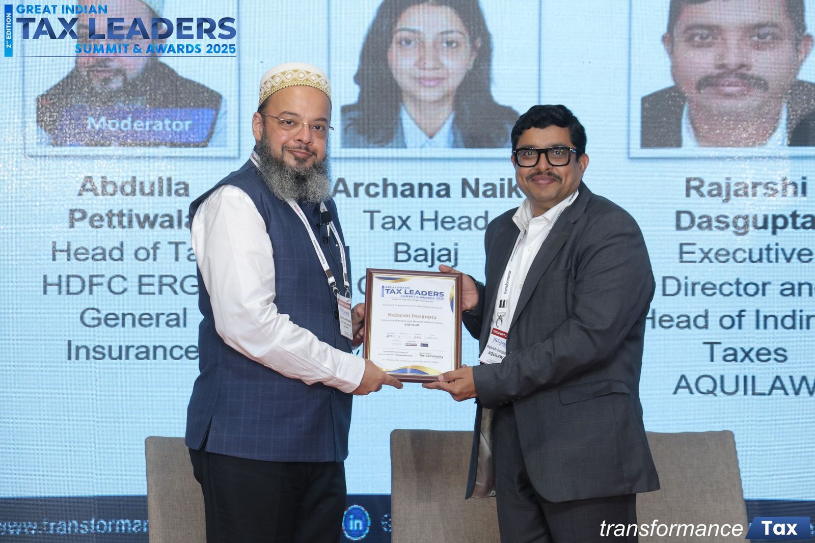 Our Executive Director – Indirect Taxes, Rajarshi Dasgupta, took the stage at the Great Indian Tax Leaders Summit & Awards 2025.